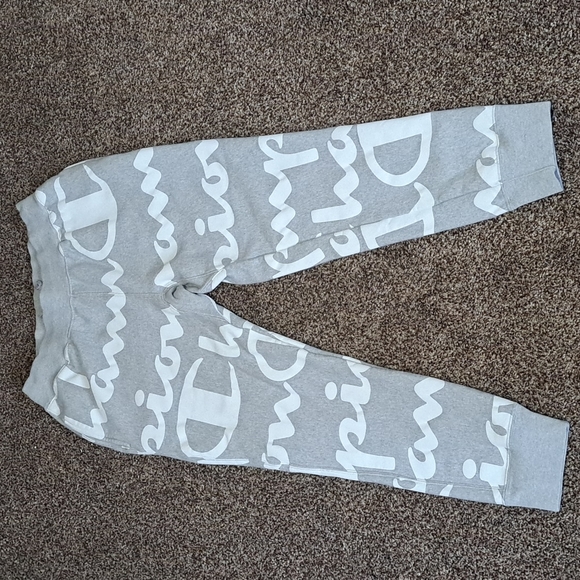 Champion Reverse Weave Women's Joggers All Over Print Grey - Picture 2 of 9